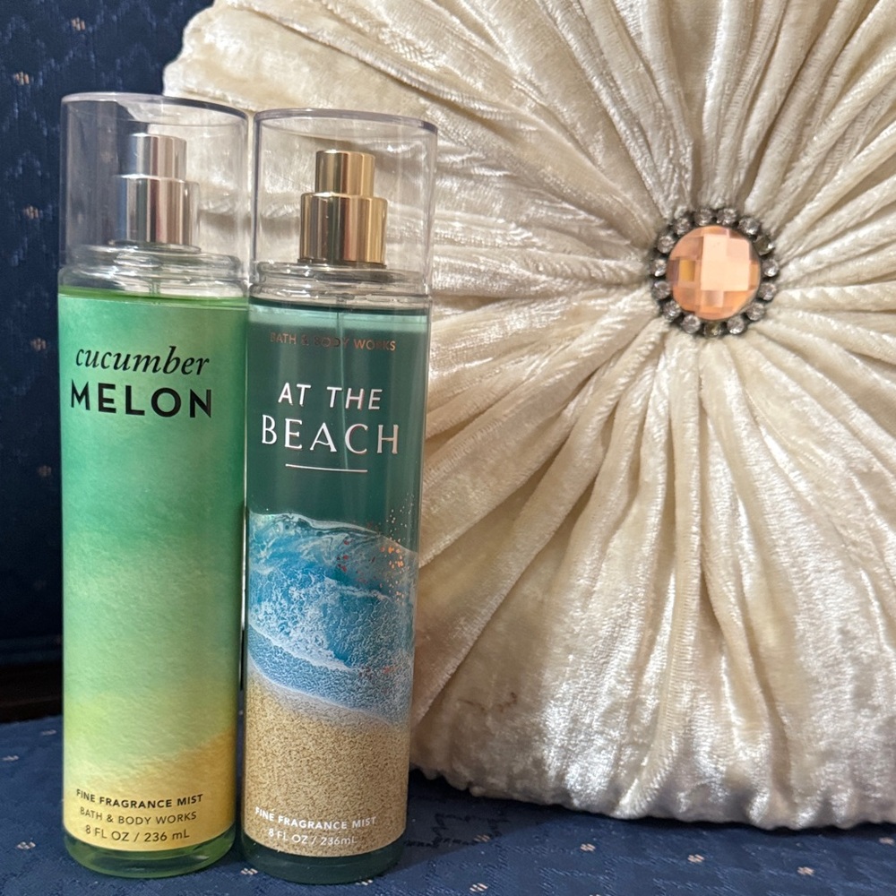 Bath & Body Works Cucumber Melon & At The Beach Mist Duo - Picture 1 of 1